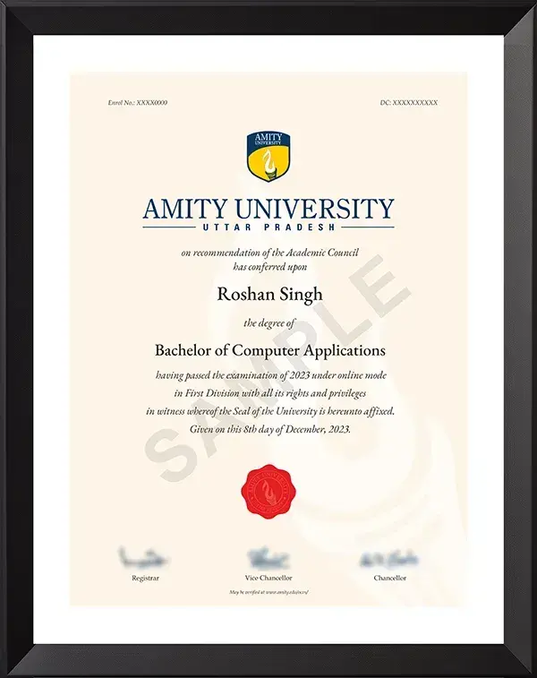 BCA Certificate